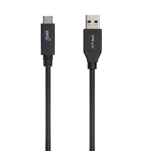 PNY C-UA-TC-K31-03 USB-kabel USB 3.2 Gen 2 (3.1 Gen 2) 1 m USB A till USB C Svart