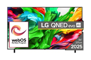 LG QNED AI 86QNED85A3C Telewizor 2,18 m (86") 4K Ultra HD Smart TV Wi-Fi Czarny