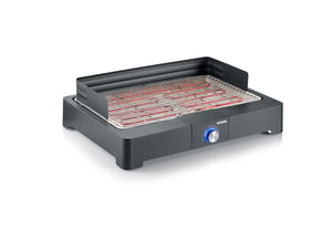 Severin PG 8565 grill Grillplatta El Svart, Rostfritt stål 2200 W