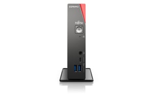 Fujitsu ESPRIMO G6012 Intel® Core™ i5 i5-12400T 8 GB DDR4-SDRAM 256 GB SSD Windows 11 Pro UCFF Mini PC Black, Red