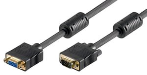 Goobay 50136 VGA-Kabel 2 m VGA (D-Sub) Schwarz