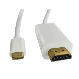 Qoltec 50415 kabeladapter 2 m HDMI typ A (standard) USB typ C vit