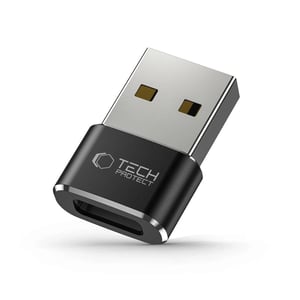 Tech-Protect 9490713932247 przejściówka do kabli USB-A USB-C Czarny