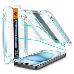 Spigen AGL06903 Phone Screen/Back Protector — Clear Apple Screen Protector, 2-Pack