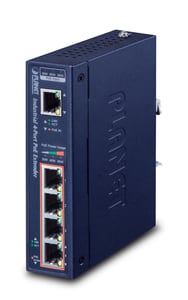 PLANET IPOE-E174 Netzwerk-Extender, Netzwerk-Sender, blau, 10, 1000, 100 Mbit/s