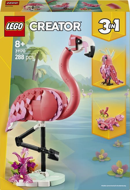 LEGO Creator Dzikie zwierzęta: różowy flaming