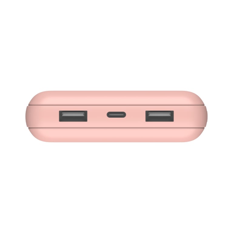 фото Зовнішній акумулятор (павербанк) Belkin 20000mAh 15W Dual USB-A, USB-C Rose Gold (BPB012BTRG)