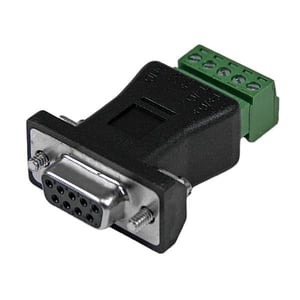 StarTech RS422 RS485 Serial DB9 -> Terminal Block Adapter Czarny