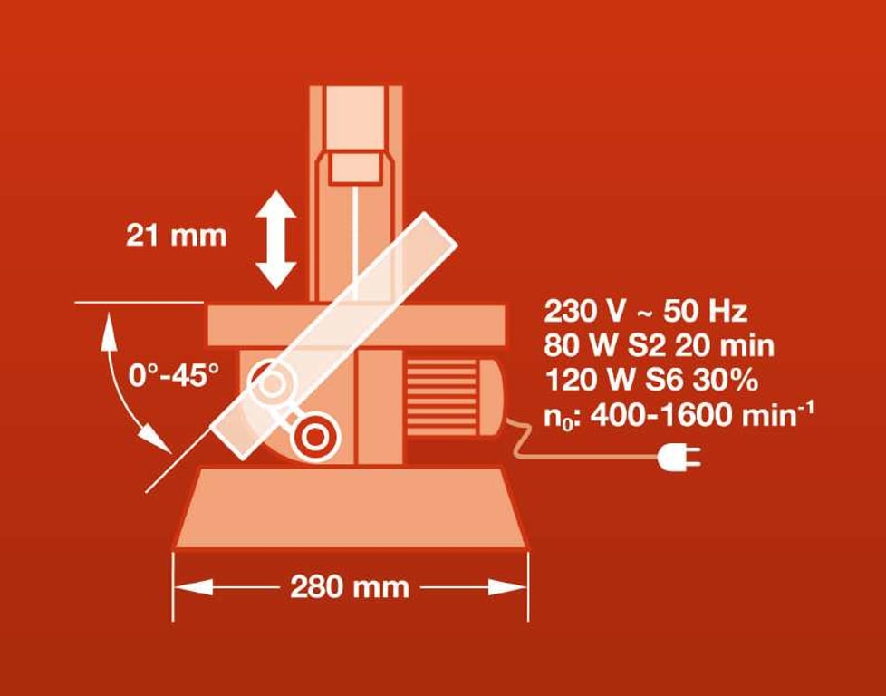 Einhell TH-SS 405 E wyrzynarka stołowa 120 W 1600 RPM