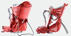Deuter Kid Comfort Active SL Rucksack für Babytrage, Polyamid, rot