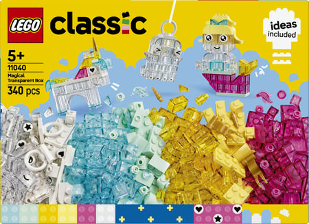 LEGO Classic Magiczny zestaw z przezroczystymi klockami