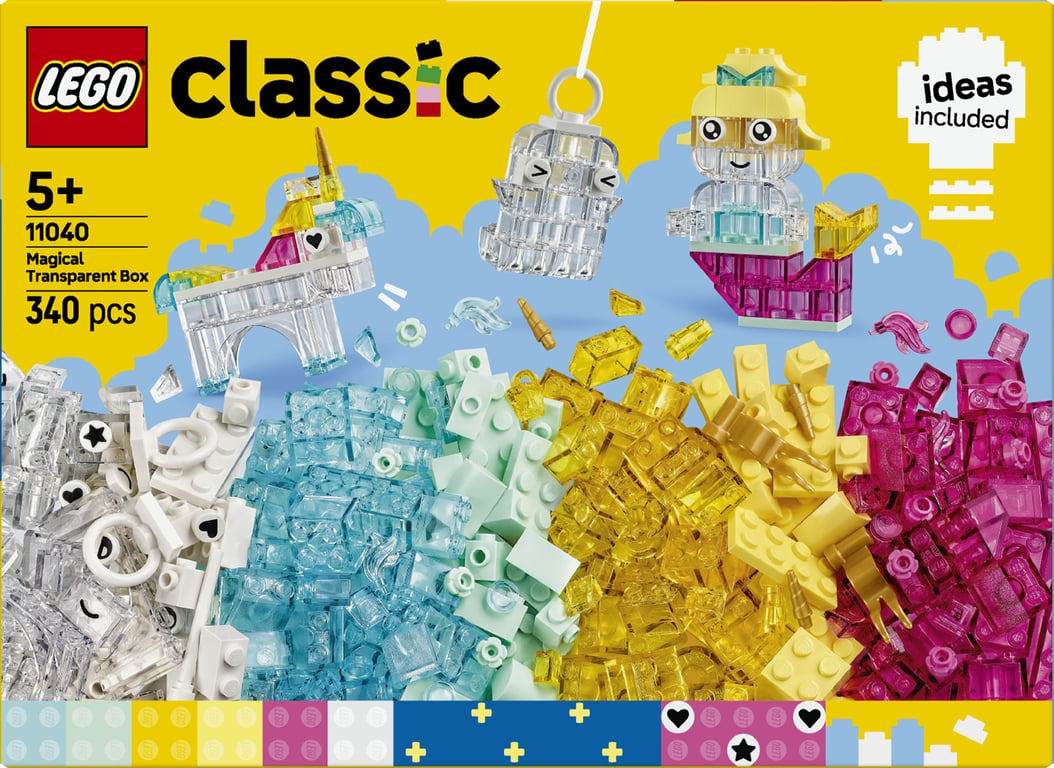 LEGO Classic Magiczny zestaw z przezroczystymi klockami
