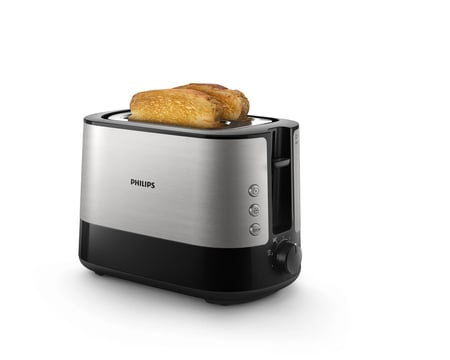 Philips Viva Collection HD2635/90 toster 7 2 kaw. 950 W Czarny, Tytan