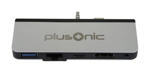 ALLNET PSUC0165 USB 3.2 Gen 1 (3.1 Gen 1) Type-C Docking Station, Silver