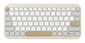 ASUS KW100 KEYBOARD/BG/UI/80 tangentbord, universellt Bluetooth, beige