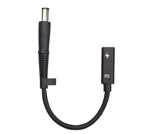 CoreParts MBXUSBC-CO0004 Adapter für USB-C-Kabel 7,4 × 5,0, schwarz