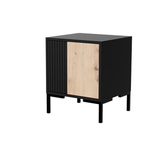 Cama Szafka nocna 2szt MERCI 44x40x52,5 czarny/dąb artisan