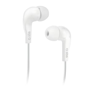 SBS TEINEARWL Kopfhörer/Headset, kabelgebunden, In-Ear, Telefonate/Musik, Weiß