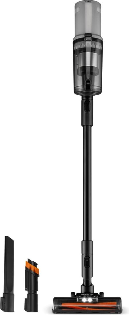 Gorenje SVC259400NES Odkurzacz stojący 2 w 1 Bateria Suchy Mikro Bez worka 0,6 l 200 W Srebrny