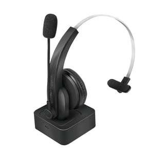 LogiLink BT0059 Headphones/Headset Wireless Headband Office/Call Center Bluetooth Charging Cradle Black