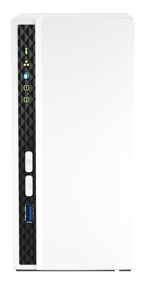 QNAP TS-233 Tower NAS Server ARM Cortex-A55 2 GB 0 TB QNAP QTS White