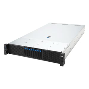 ASUS RS720-E12-RS8G Rack (2U) Svart, Silver