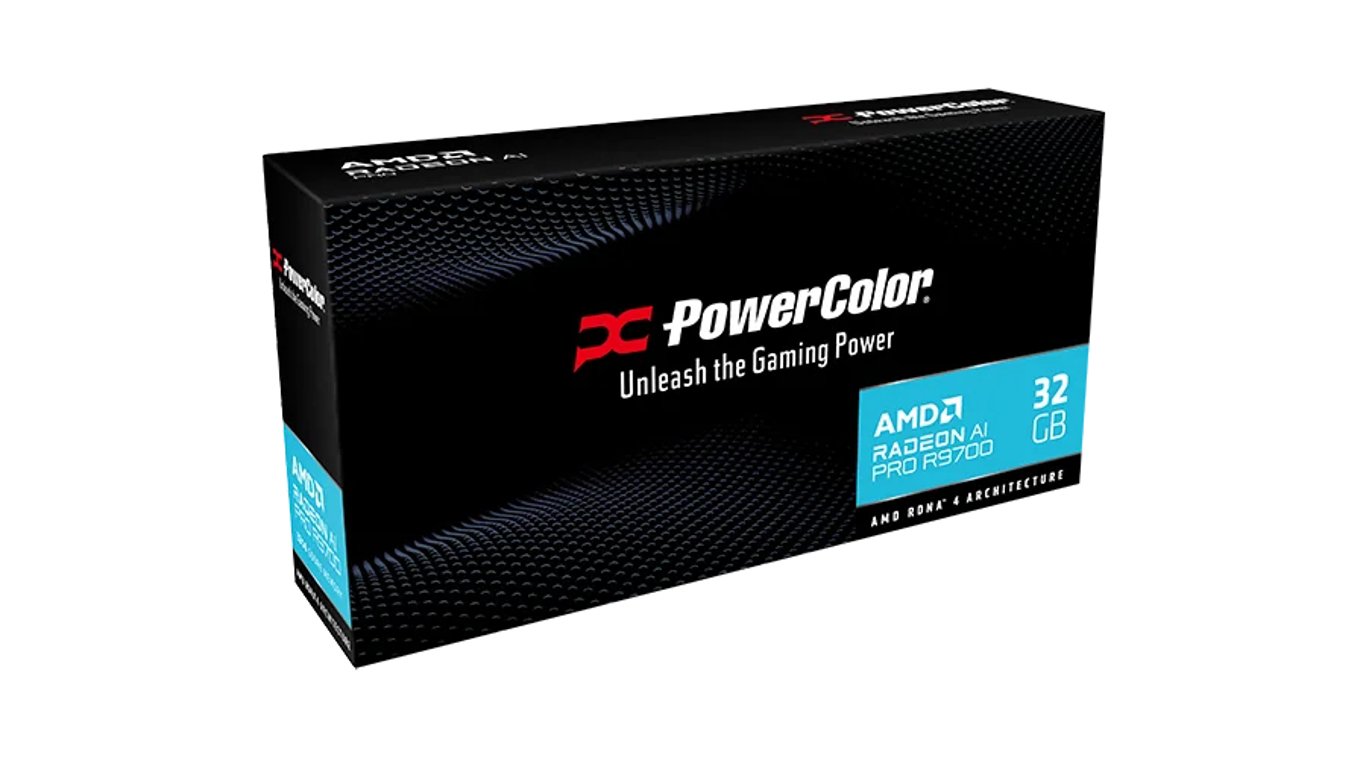фото Видеокарта PowerColor AI Pro R9700 32 G (AI PRO R9700 32G-B) 1
