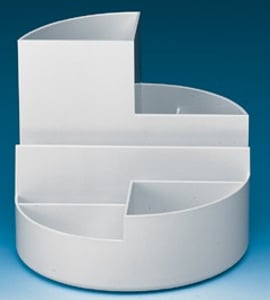 MAUL Round Box. White pen holder