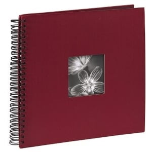 Hama Spiral Album "Fine Art," burgundy, 34x32/50 photo album, red, 300 sheets, 10 x 15, 13 x 18