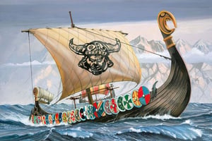 Revell Wikingerschiff-Modell, Segelschiff, Bausatz 1:50