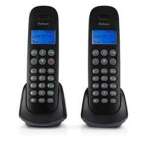 Profoon PDX-320 telefon Telefon w systemie DECT Nazwa i identyfikacja dzwoniącego Czarny