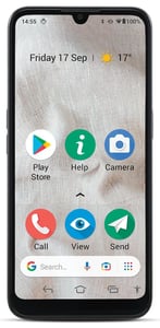 Doro 8100 15,5 cm (6,1") Eine SIM-Karte Android 10 Go-Edition 4G USB Typ C 2 GB 32 GB 3000 mAh Grau