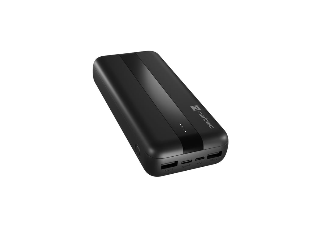 фото Зовнішній акумулятор (павербанк) Natec Trevi 20000mAh Black (NPB-1922)