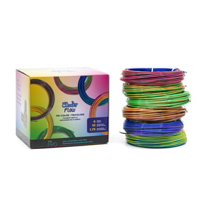 3Doodler FLOW-TRIFILLS 3D-Druckmaterialien Polylactid (PLA) Schwarz, Blau, Kupfer, Gold, Grün, Violett, Rot 260 g