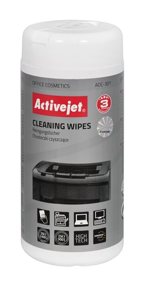 Activejet AOC-301 cleaning wipes for office equipment - 100 pieces