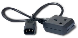 APC C14/BS1363 0,6 m Schwarz 0,6 m C14-Stecker