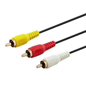 Savio CLS-14 kabel audio 2 m 3 x RCA 2 x RCA Czarny