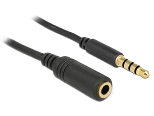 DeLOCK 84667 kabel audio 2 m 3.5mm Czarny