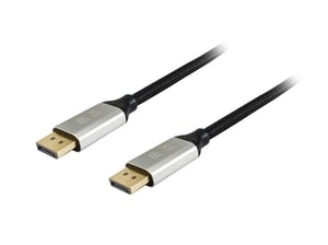 Equip 119263 3-meter DisplayPort cable, Aluminum, Black