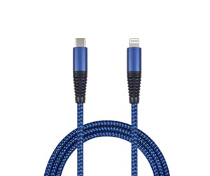 2GO 797196 kabel Lightning 1 m Niebieski