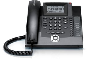 Auerswald COMfortel 600 Telefon analogowy Nazwa i identyfikacja dzwoniącego Czarny