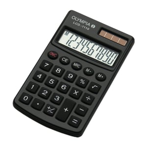 Olympia LCD 1110 fickräknare Enkel räknare Svart