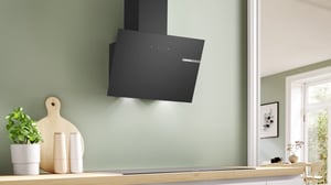 Bosch Serie 2 DWK65DK60 okap kuchenny Naścienny Czarny 430 m³/h