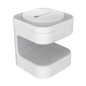 Targus HJ3320WHGL laddare för bärbara enheter: hörlurar, smartphone, smartwatch, vit, USB, trådlös laddning, snabbladdning, inbyggd