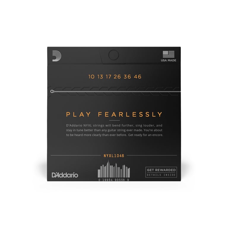 D'Addario NYXL1046 struna instrumentu muzycznego Prąd elektryczny 6 szt. Stal Gitara