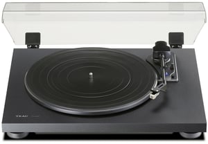 TEAC TN-180BT-A3 Plattenspieler mit Riemenantrieb, schwarz, halbautomatisch