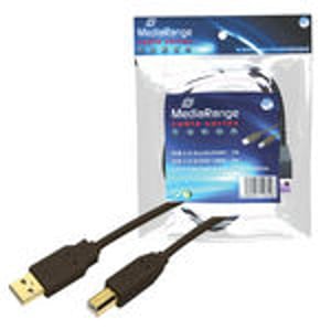 MediaRange MRCS101 USB-kabel 1,8 m USB A–USB B Svart