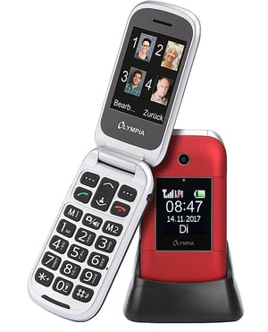 Olympia Janus 6,1 cm (2,4") 90 g Röd Kamera i telefonen