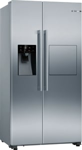 Bosch Serie 6 KAG93AIEP beidseitig zu öffnender Kühl-Gefrierschrank, freistehend, 560 l, Edelstahl