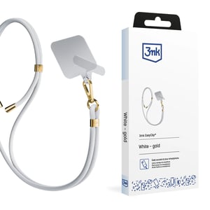3MK EasyClip-rem för mobiltelefon, nylon, zinkguld, vit